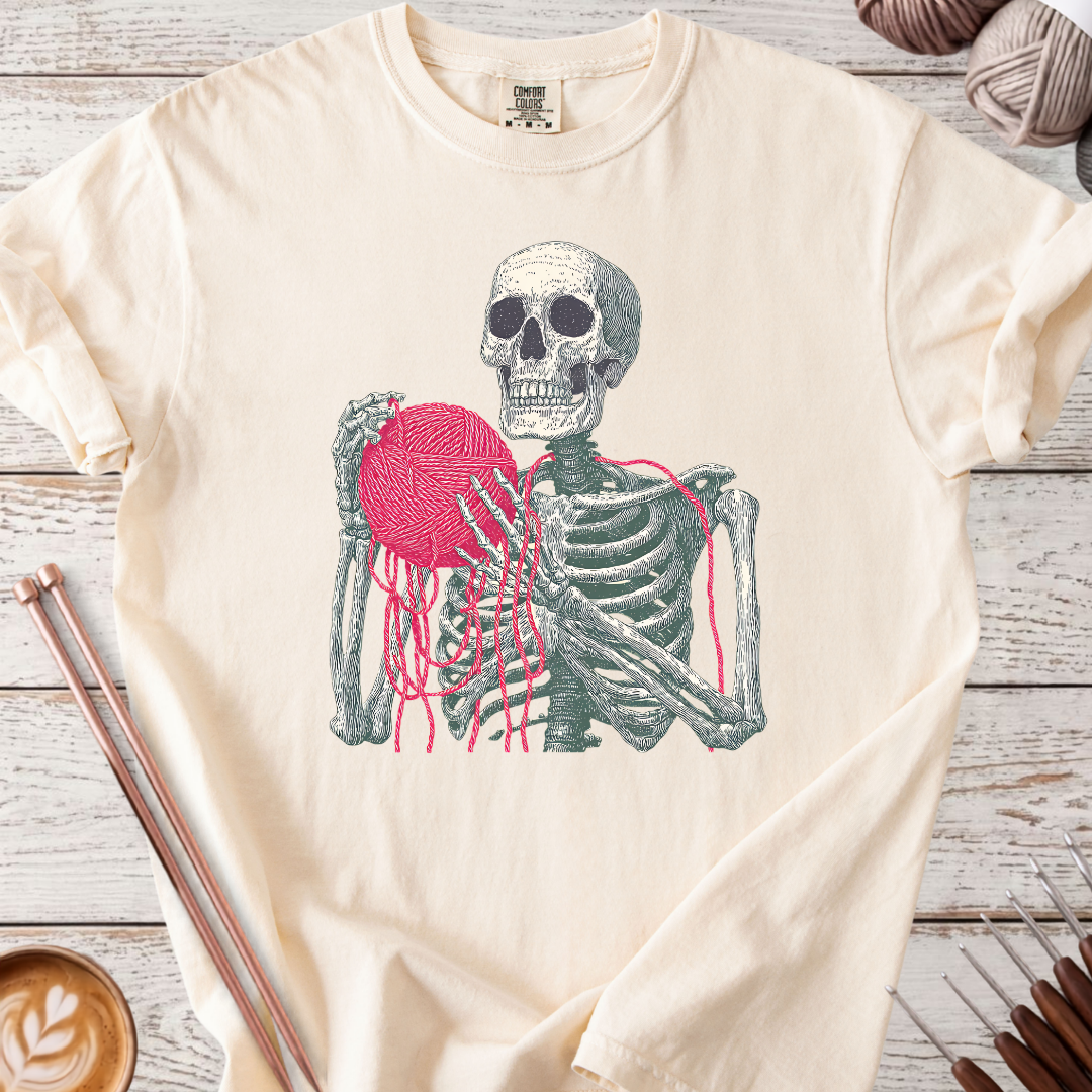 Skeleton with Yarn T-shirt