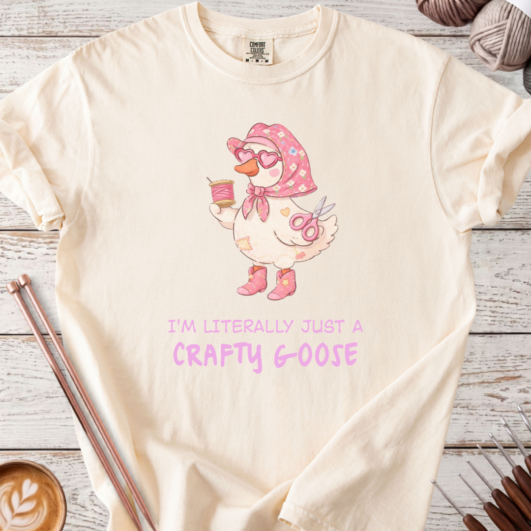Literally Just a Crafty Goose T-shirt