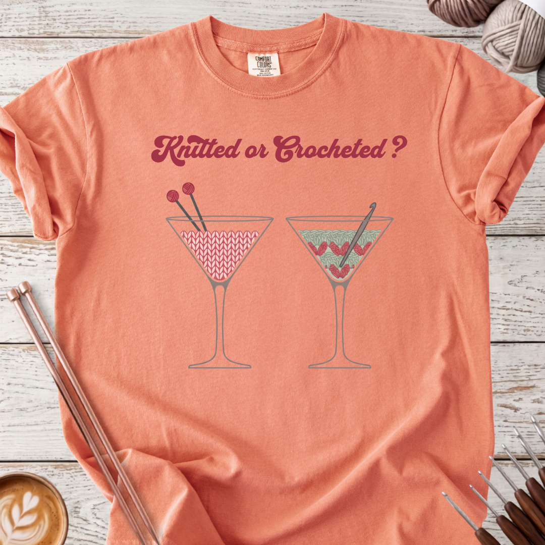 Knitted or Crocheted T-shirt