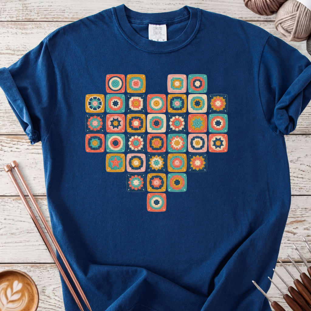 Granny Square Heart T-shirt