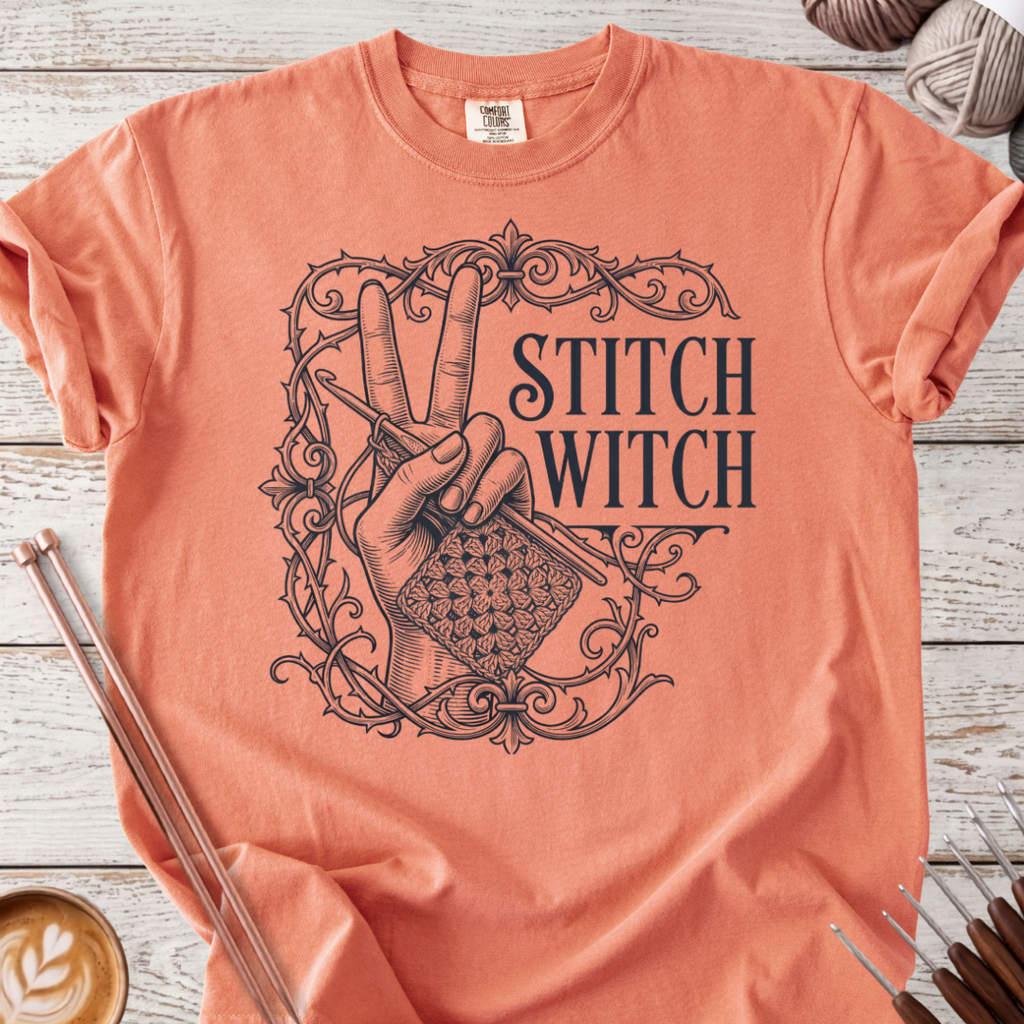 Crochet Stitch Witch T-shirt