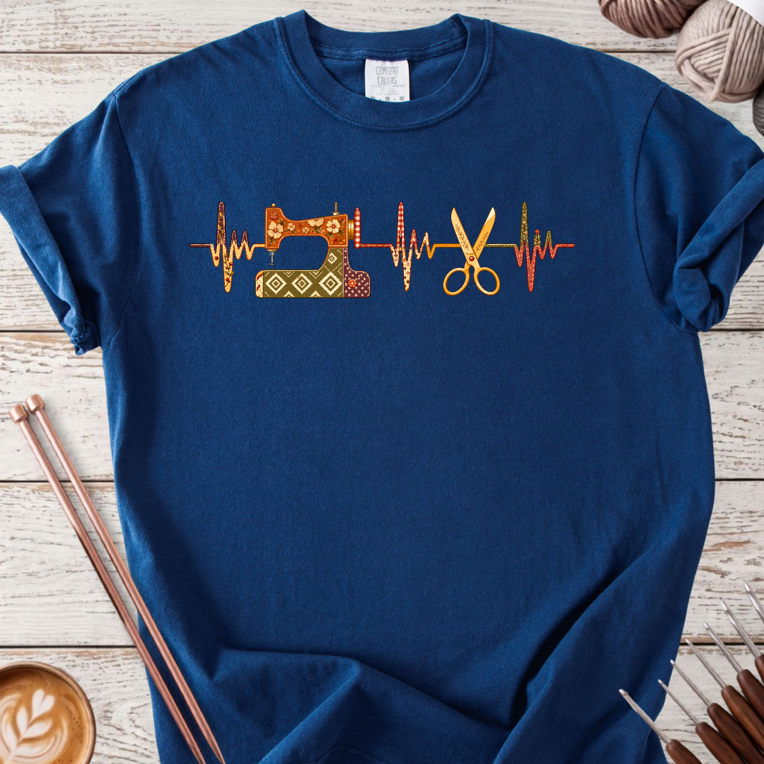 Sewing Heartbeat T-shirt