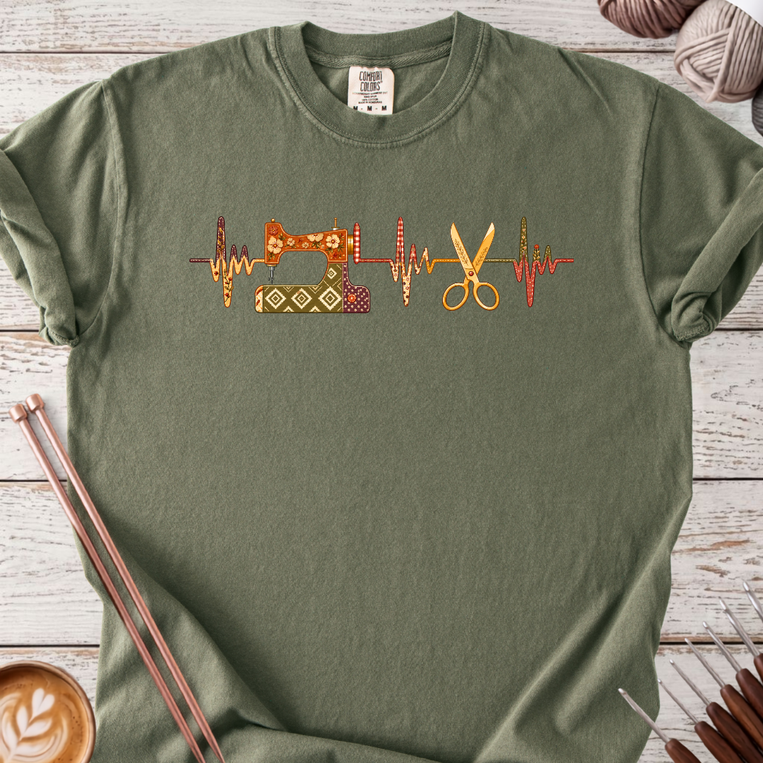 Sewing Heartbeat T-shirt