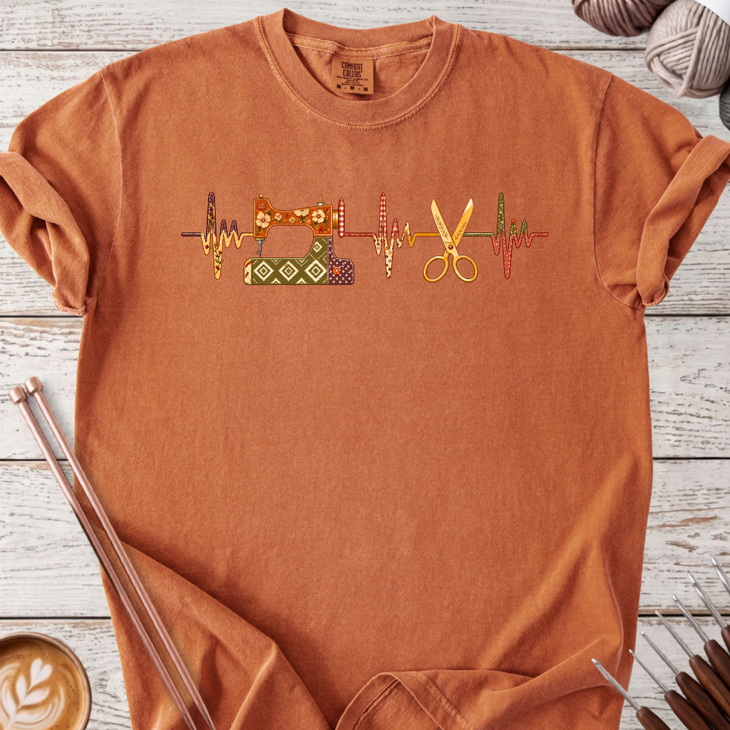 Sewing Heartbeat T-shirt