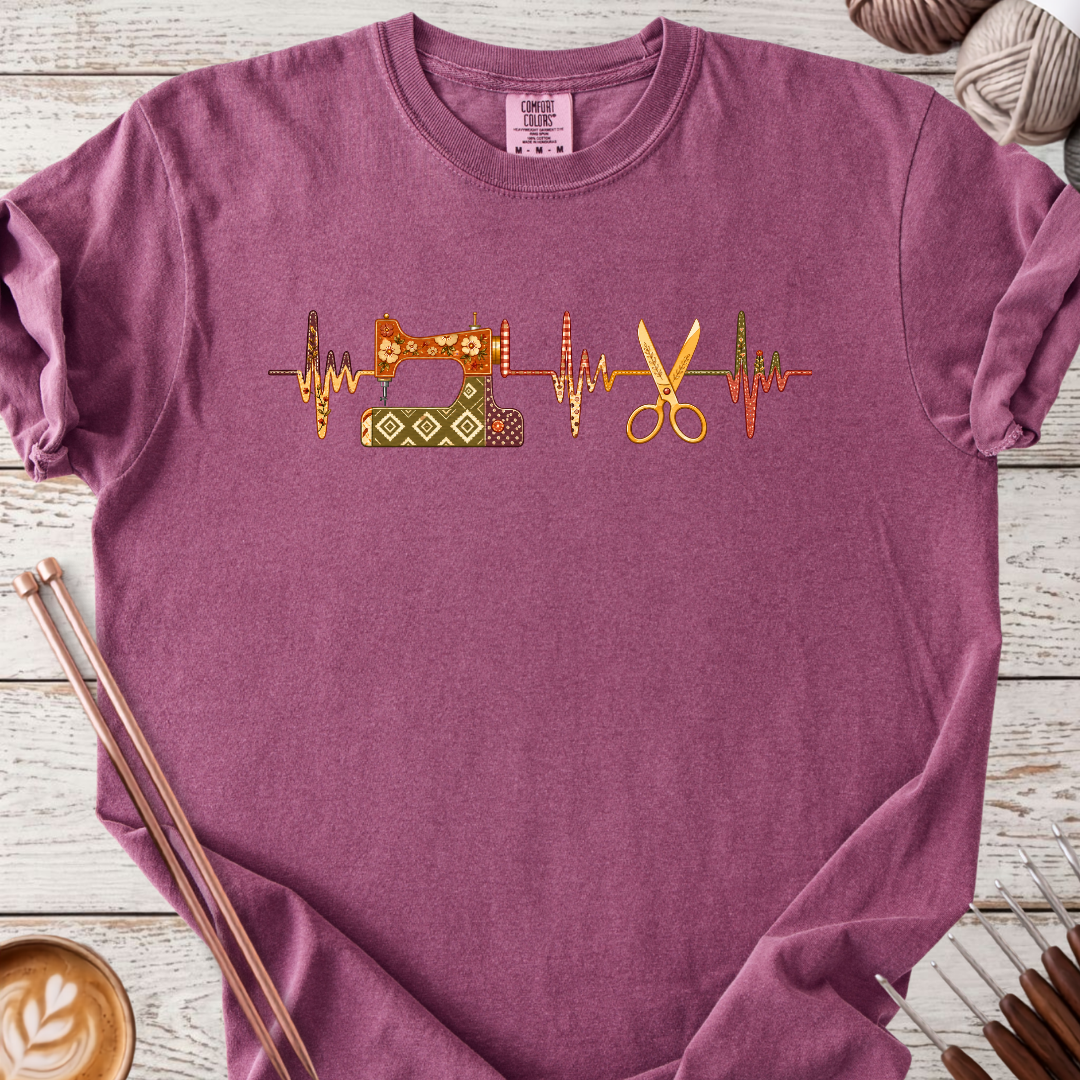 Sewing Heartbeat T-shirt