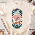 Peace Love Crochet T-shirt