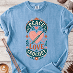 Peace Love Crochet T-shirt